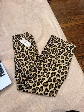 NWT Zara cheetah Print Trousers